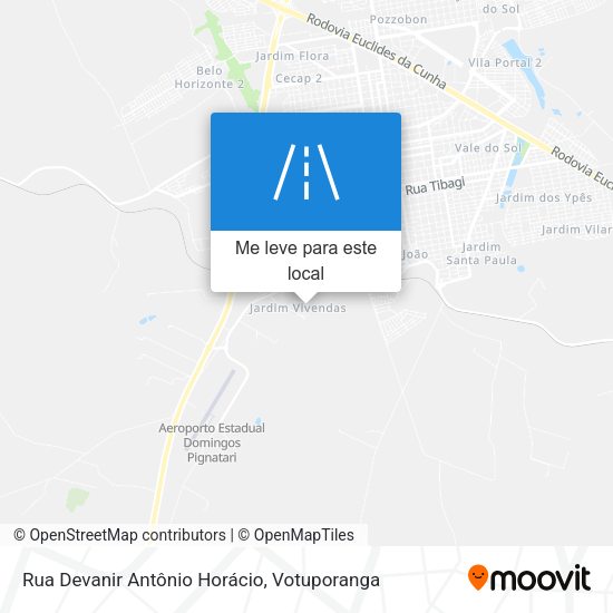 Rua Devanir Antônio Horácio mapa