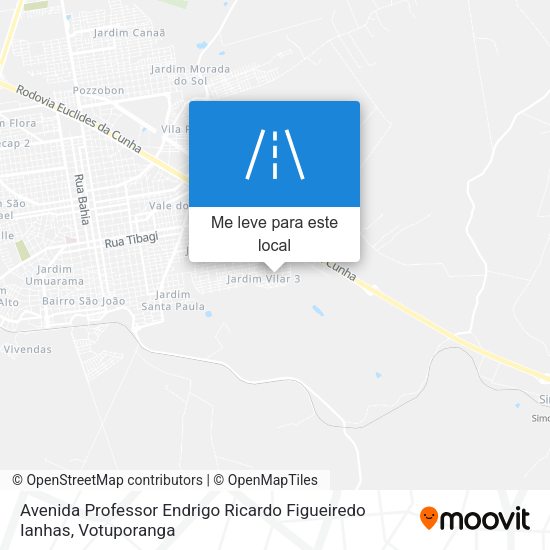 Avenida Professor Endrigo Ricardo Figueiredo Ianhas mapa