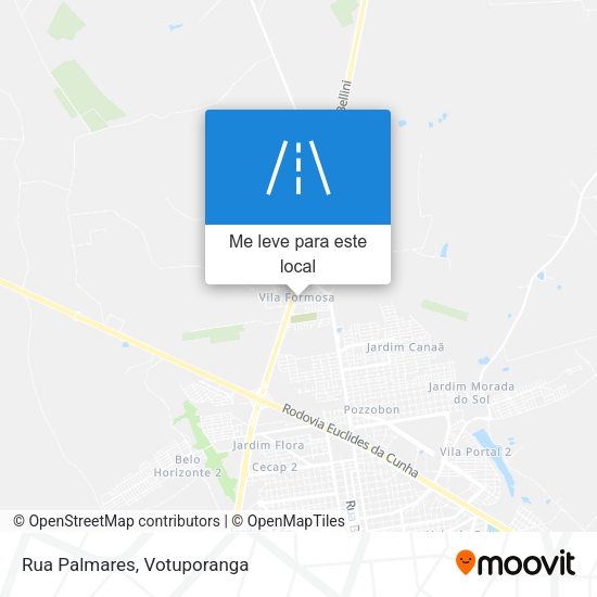 Rua Palmares mapa