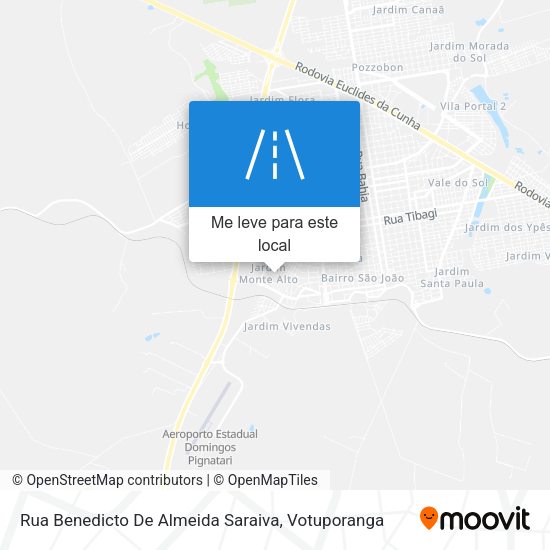 Rua Benedicto De Almeida Saraiva mapa