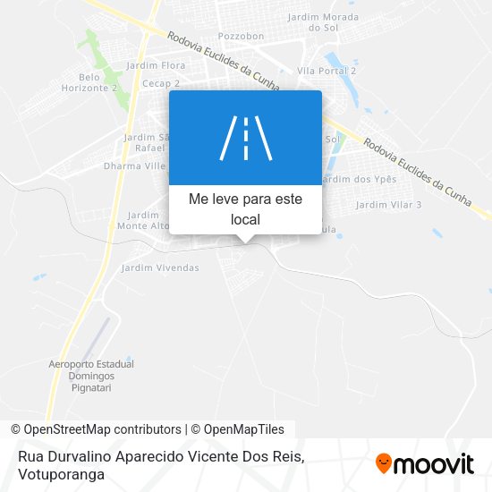 Rua Durvalino Aparecido Vicente Dos Reis mapa