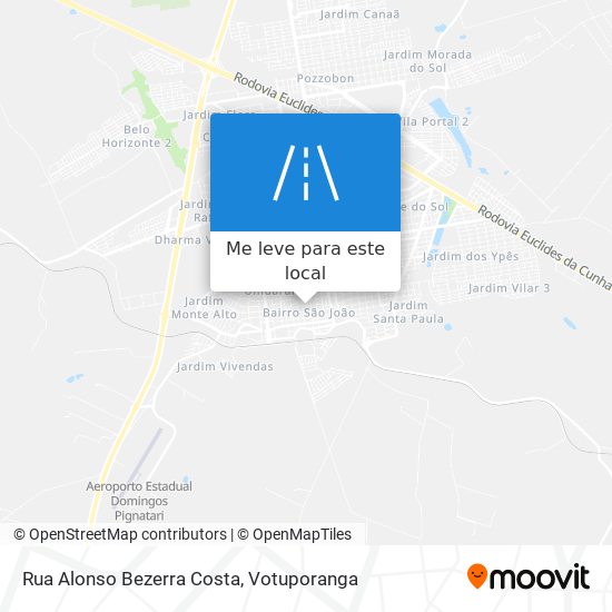 Rua Alonso Bezerra Costa mapa