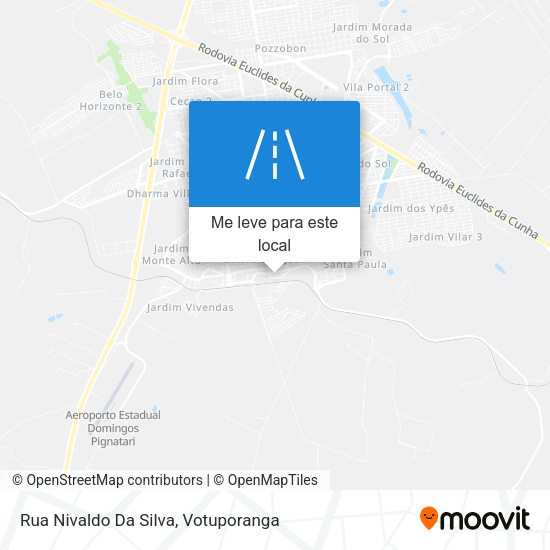 Rua Nivaldo Da Silva mapa