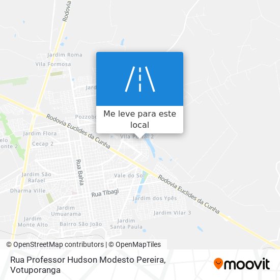 Rua Professor Hudson Modesto Pereira mapa