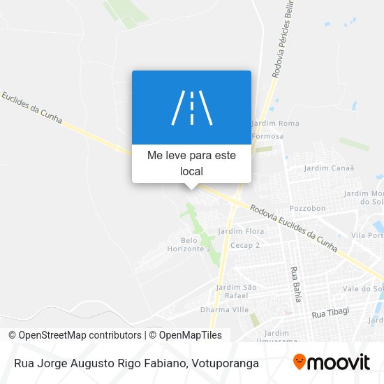 Rua Jorge Augusto Rigo Fabiano mapa