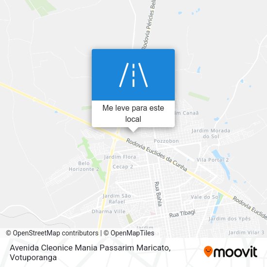 Avenida Cleonice Mania Passarim Maricato mapa