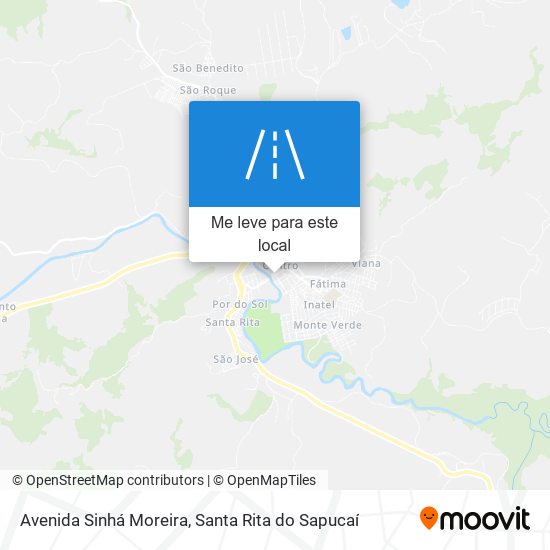 Avenida Sinhá Moreira mapa