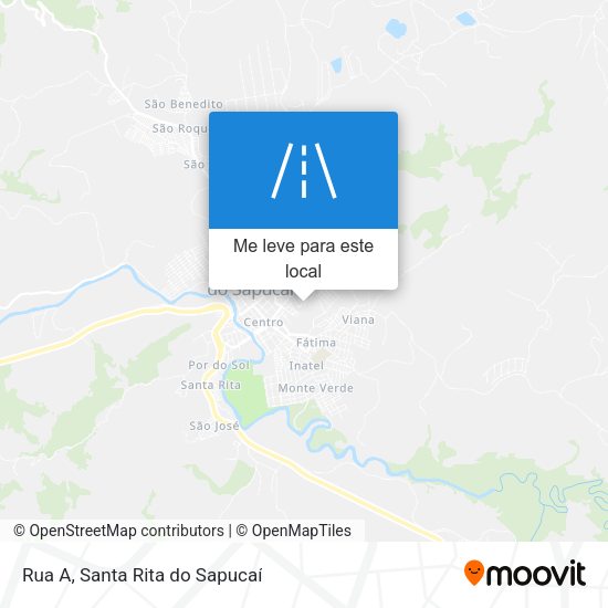 Rua A mapa