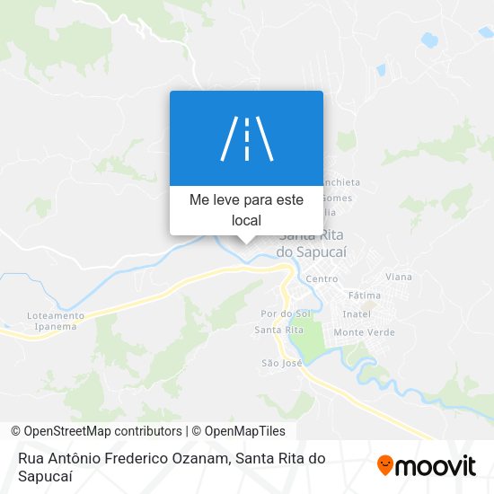 Rua Antônio Frederico Ozanam mapa
