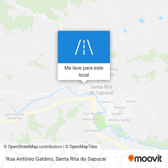 Rua Antônio Galdino mapa
