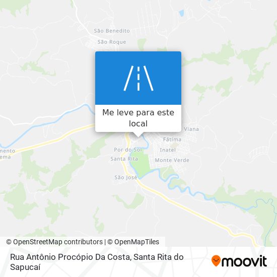 Rua Antônio Procópio Da Costa mapa