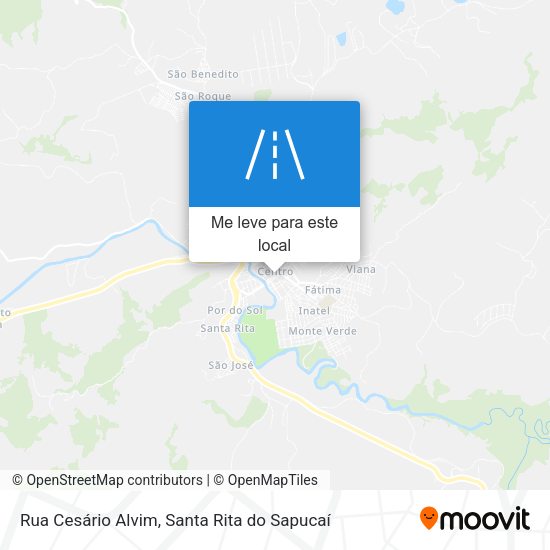 Rua Cesário Alvim mapa