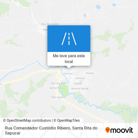 Rua Comendador Custódio Ribeiro mapa