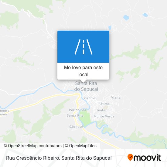 Rua Crescêncio Ribeiro mapa