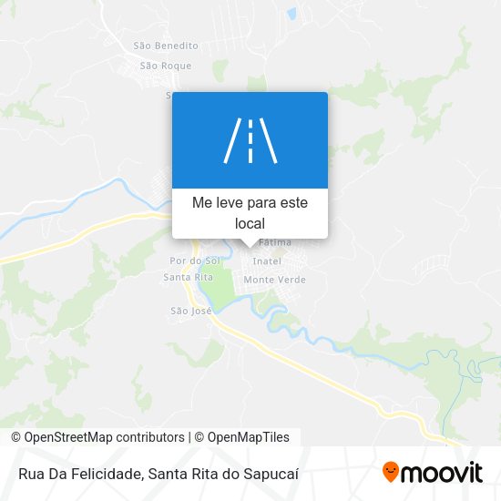 Rua Da Felicidade mapa