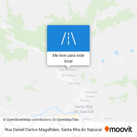 Rua Daniel Carlos Magalhães mapa