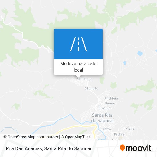 Rua Das Acácias mapa
