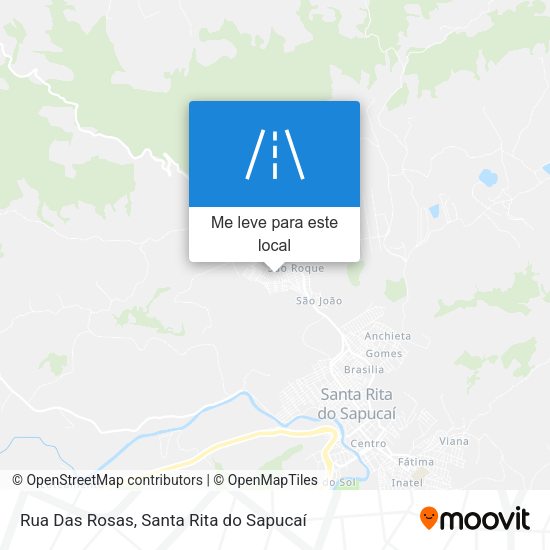 Rua Das Rosas mapa