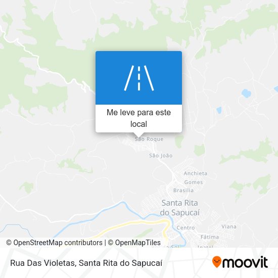 Rua Das Violetas mapa