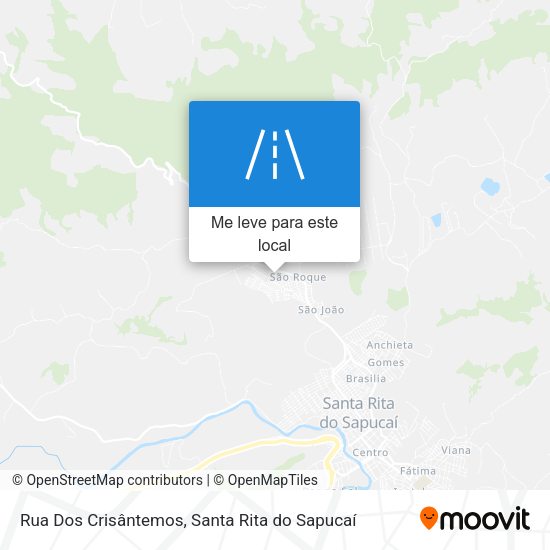 Rua Dos Crisântemos mapa
