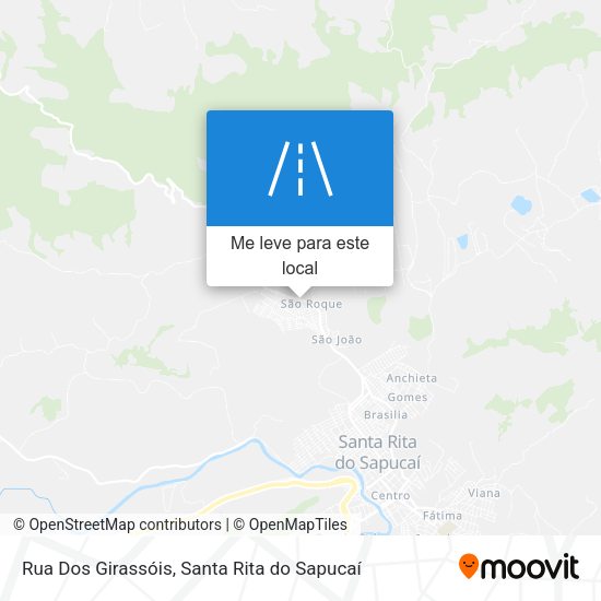 Rua Dos Girassóis mapa