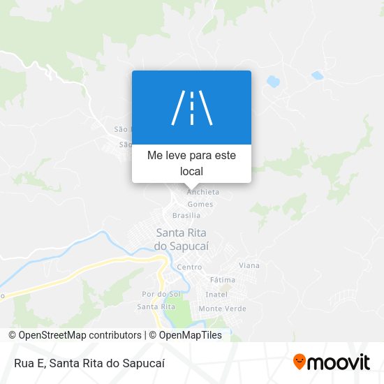 Rua E mapa
