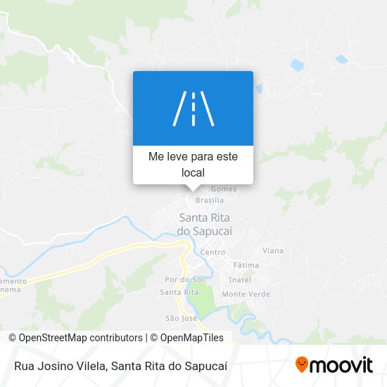 Rua Josino Vilela mapa