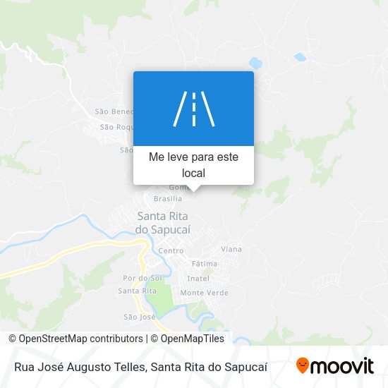 Rua José Augusto Telles mapa