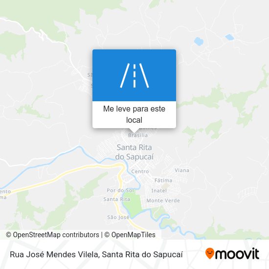 Rua José Mendes Vilela mapa