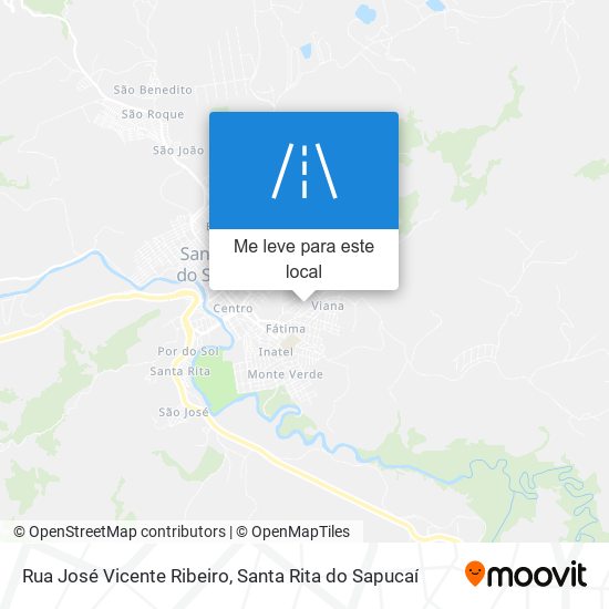 Rua José Vicente Ribeiro mapa