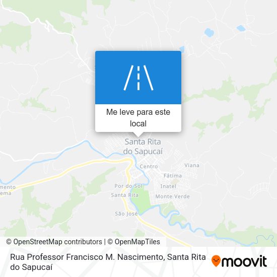 Rua Professor Francisco M. Nascimento mapa