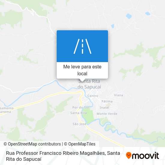 Rua Professor Francisco Ribeiro Magalhães mapa