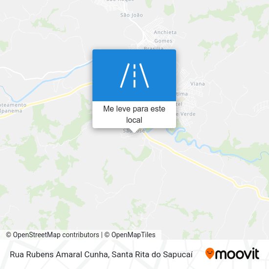 Rua Rubens Amaral Cunha mapa