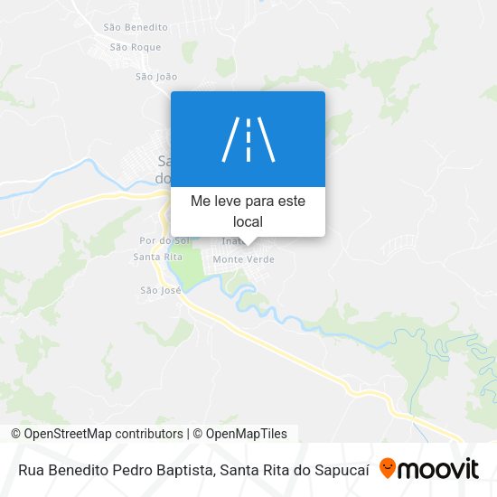 Rua Benedito Pedro Baptista mapa