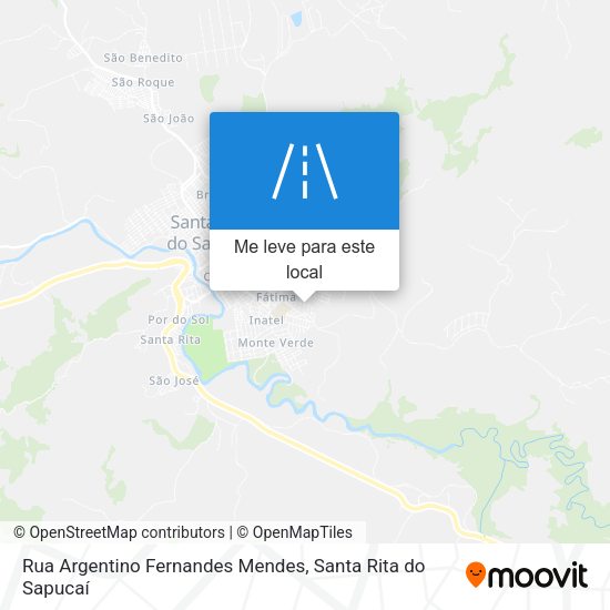 Rua Argentino Fernandes Mendes mapa