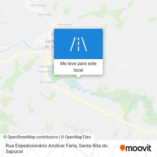 Rua Expedicionário Amilcar Faria mapa