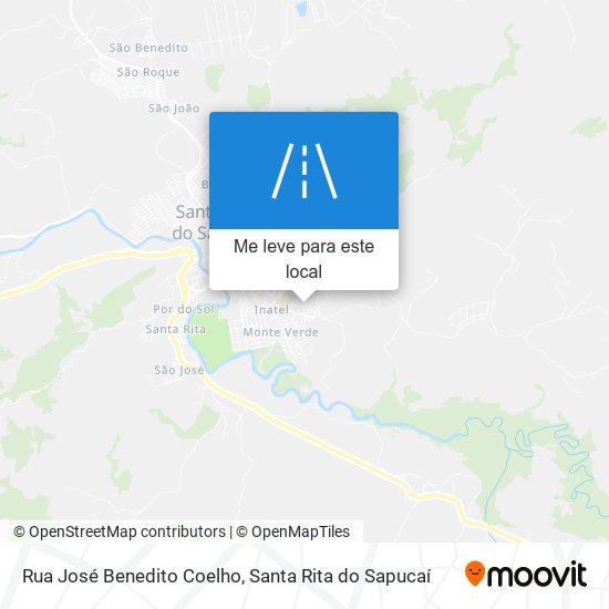 Rua José Benedito Coelho mapa