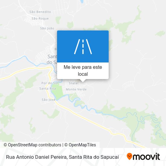 Rua Antonio Daniel Pereira mapa