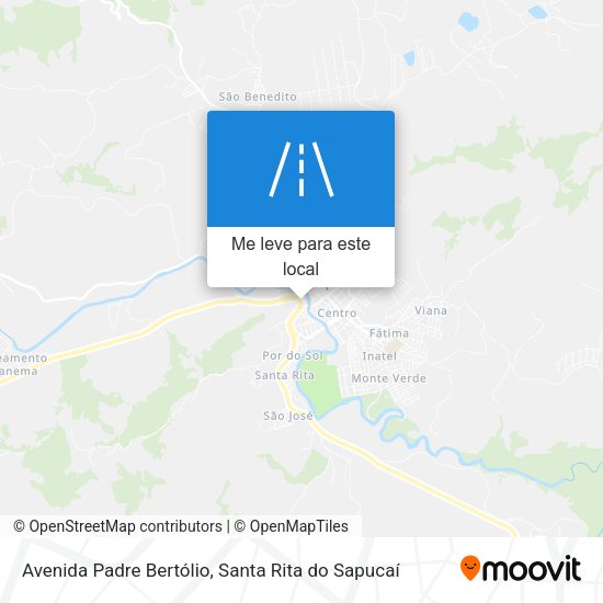 Avenida Padre Bertólio mapa