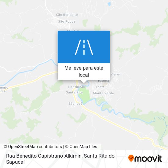 Rua Benedito Capistrano Alkimin mapa