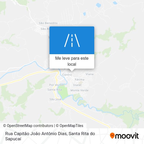 Rua Capitão João Antônio Dias mapa