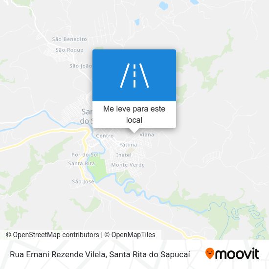 Rua Ernani Rezende Vilela mapa