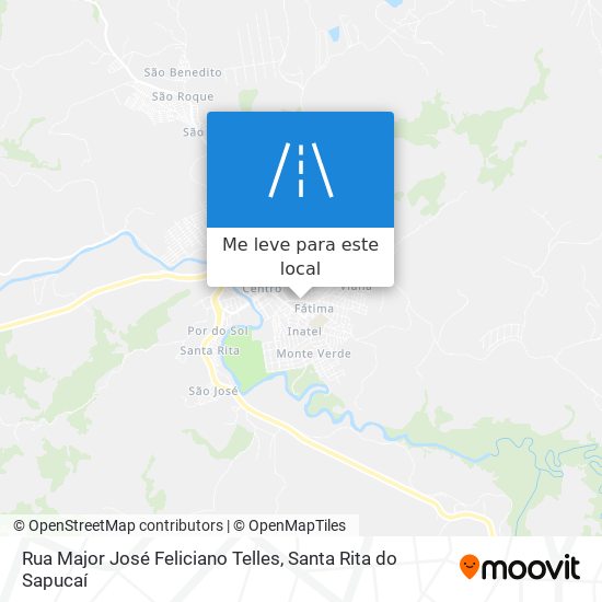 Rua Major José Feliciano Telles mapa