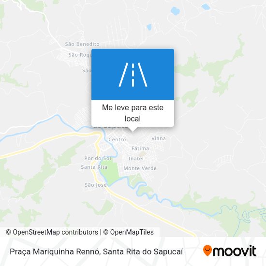 Praça Mariquinha Rennó mapa