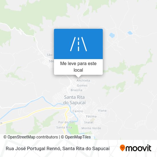 Rua José Portugal Rennó mapa