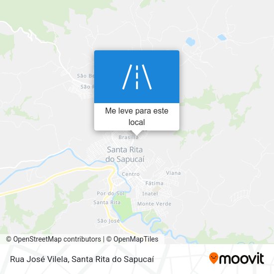Rua José Vilela mapa