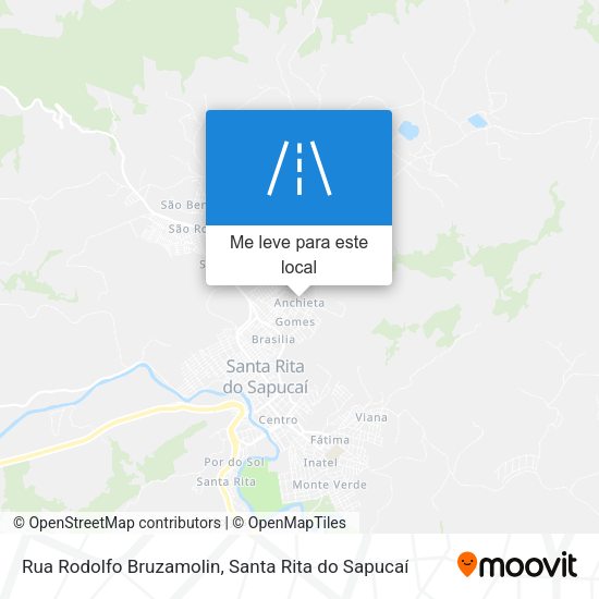 Rua Rodolfo Bruzamolin mapa