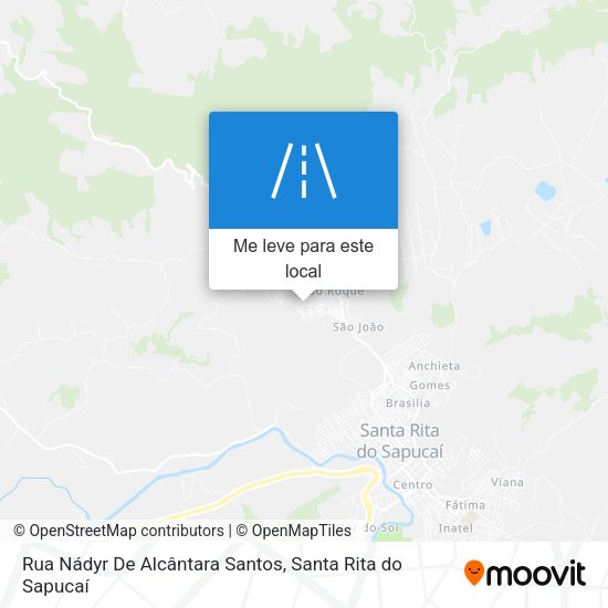 Rua Nádyr De Alcântara Santos mapa