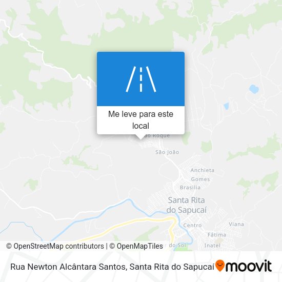 Rua Newton Alcântara Santos mapa