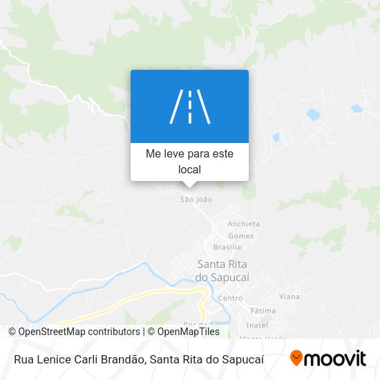 Rua Lenice Carli Brandão mapa